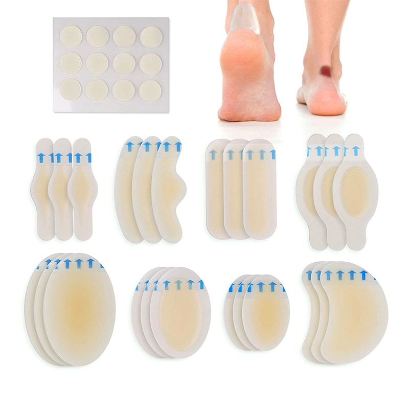 Pelapik pelekat kalis air yang pelbagai plaster hidrokolloid untuk kaki 