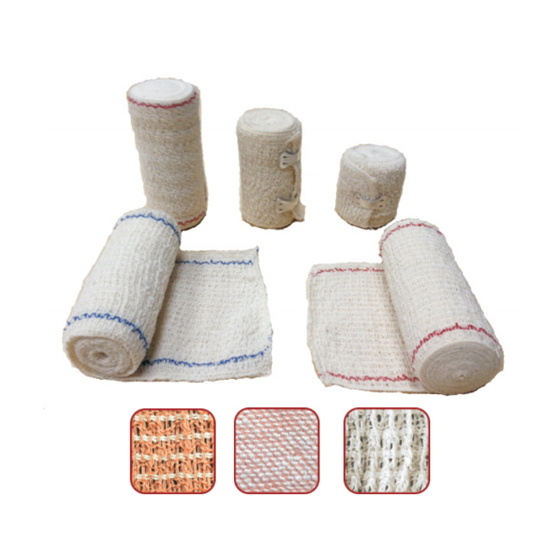 Pembalut Cotton Crepe Spendex, pembalut krep elastik dengan klip aluminium atau klip elastik